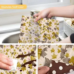 Aura Cream-Coloured Set of 1 Water Resistant Shelf Liner Organisers image 4