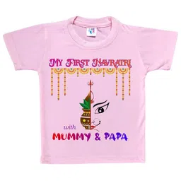 Cute Pals Kids-Unisex Pink Cotton Graphic Printed Tshirts-picture-54