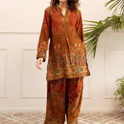 KALINI Women Ethnic Motifs Printed Kurti with Palazzos-picture-34