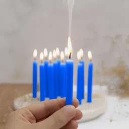 ASIDEA Blue & Blue 50 pieces Pillar Candle-picture-25