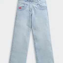 Tiny Girl Girls Wide Leg Mid-Rise Light Fade Stretchable Cotton Jeans-picture-44