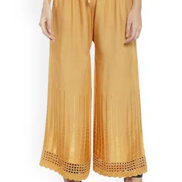 SRISARAS Women Embroidered Regular Fit Mid-Rise Pleated Cotton Jodhpuris Trousers-image-8