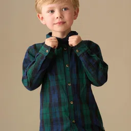 Angel & Rocket Boys Tartan Checks Checked Casual Shirt-picture-38
