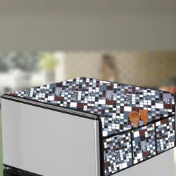 The Furnishing Tree Grey Plastic Refrigerator Cover-picture-24