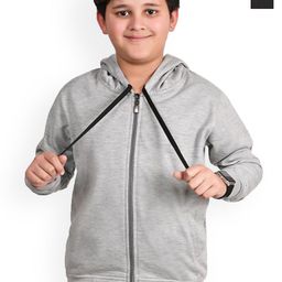 BAESD Boys Fleece Lightweight Open Front Jacket with Patchwork-picture-4