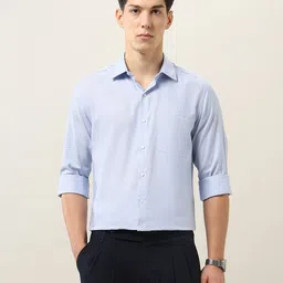 Arrow Men Liberty Classic Fit Textured Pure Cotton Formal Shirt-picture-27