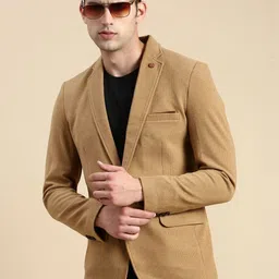 SHOWOFFFF Notched Lapel Long Sleeves Single-Breasted Blazers-picture-34