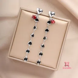Estailo fashion Heart Shaped Drop Earrings-picture-32