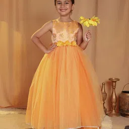 Toy Balloon Kids Yellow Beautiful Full-Length Party Dress-picture-16