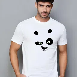 KAIDO Graphic Printed Round Neck Regular Sleeves Cotton T-shirt-image-39