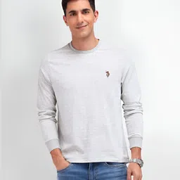 U.S. Polo Assn. Denim Co. Men Brand Logo Striped Applique Slim Fit T-shirt-picture-38