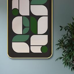 SAF Black & White Abstract Printed Wooden Wall Art-image-99