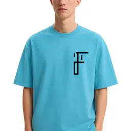 Fashnobic Men Dri-FIT Make Happiness A Habit Printed Round Neck Cotton Oversized T-shirt-image-13