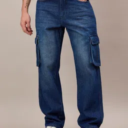 Mast & Harbour Men Comfort Straight Fit Mid-Rise Light Fade Jeans-picture-33