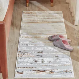 Home Centre Beige Printed Anti Skid Bedroom Runners-image-28