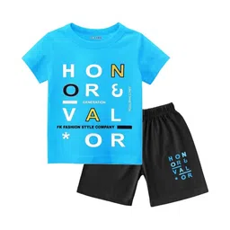 YK Boys Printed T-shirt with Shorts image 4