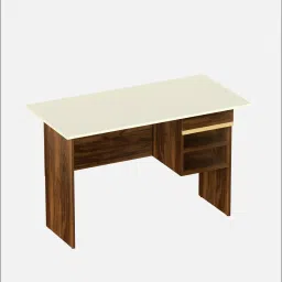 bluewud Amalet Writing Table In Brown Maple & Beige Finish image 3