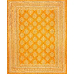 MILAAV Yellow Floral 144 TC Single Bedsheet with 1 Pillow Covers image 5