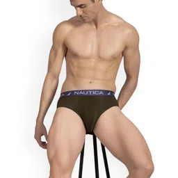 Nautica Pack Of 2 Knitted Basic BriefsN_BLBF01-FNIT/RRED image 3