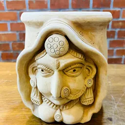 Swadeh Brown Clay Regal Rani Planter Pot-image-11