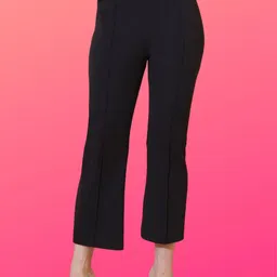 Kasendra Women Solid Regular Fit Trousers-picture-23