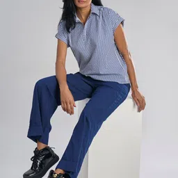 Terra Luna Women Slim Fit Trousers-image-67