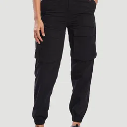 Bene Kleed Women Relaxed Fit High-Rise Zip Trousers-picture-32