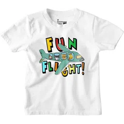 BonOrganik Boys Typography Printed Applique T-shirt-picture-52