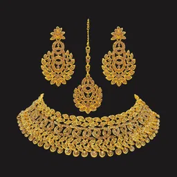 Women Click Stone-Studded Jewellery Set image 5