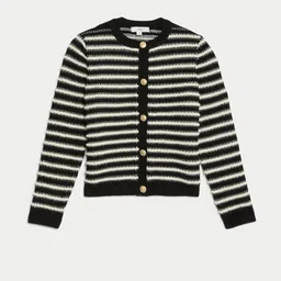 Marks & Spencer Women Striped Cardigan image 4