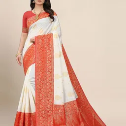 Aldwych Woven Design Zari Banarasi Saree-picture-36
