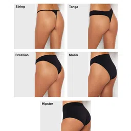 Trendyol Women Pack of 3 Self Design Basic Briefs image 4