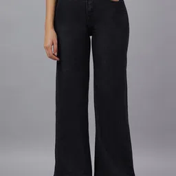 The Roadster Lifestyle Co Wide leg High-Rise Clean Look Stretchable Denim Jeans-picture-41
