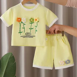 StyleCast x Revolte Girls Floral Printed Round Neck T-shirt With Shorts-image-16