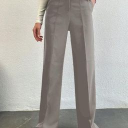 Next One Women Smart High-Rise Easy Wash Pleated Trousers-picture-3