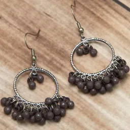 Creative Frogs Grey Alloy Earrings image 3