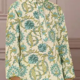 Cutiekins Boys Ethnic Motifs Printed Regular Kurta with Pyjamas image 4