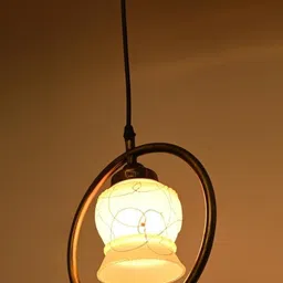 SOMIL Printed Glass Cylinder Ceiling Lamps image 3