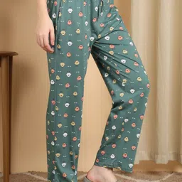 Smarty Pants Printed Cotton Mid-Rise Straight Lounge Pants image 3