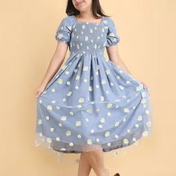 Pinly Girls Fit and Flare Party Wear Dress-picture-45