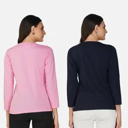 Metronaut Women 2 Printed Bio Finish Applique T-shirt image 4