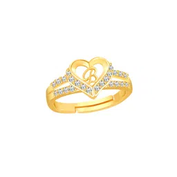 Lila Gold-Plated CZ-Studded Adjustable Finger Ring-picture-40