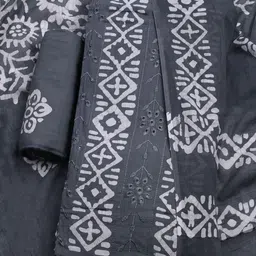 Meena Bazaar Women Ethnic Motifs Printed Pure Cotton Unstitched Dress Material-picture-23