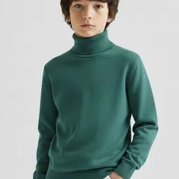 CLOTHIFY Boys High Neck Long Sleeves Sweater image 5