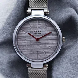 DressBerry Women Brass Dial & Stainless Steel Straps Analogue Watch MPDB-0015B SS-picture-25