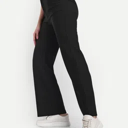 Next One Women Smart Straight Fit High-Rise Easy Wash Corduroy Trousers-picture-22