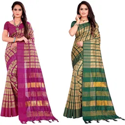 SHAIBO SAREE Woven Design Zari Silk Cotton Handloom Uppada Saree-picture-18