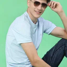 V-Mart Men Brand Logo Slim Fit T-shirt-picture-12