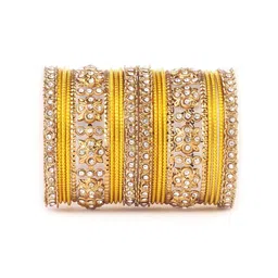 leshya Set of 26 Artificial Stone & Bead StuddedBangle-picture-40