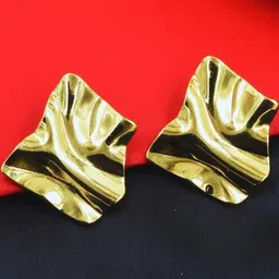 j & c fashion arena Stainless Steel Anti Tarnish Golden Western Earrings-picture-20